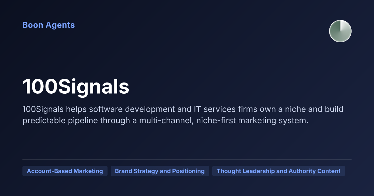 100Signals — company overview