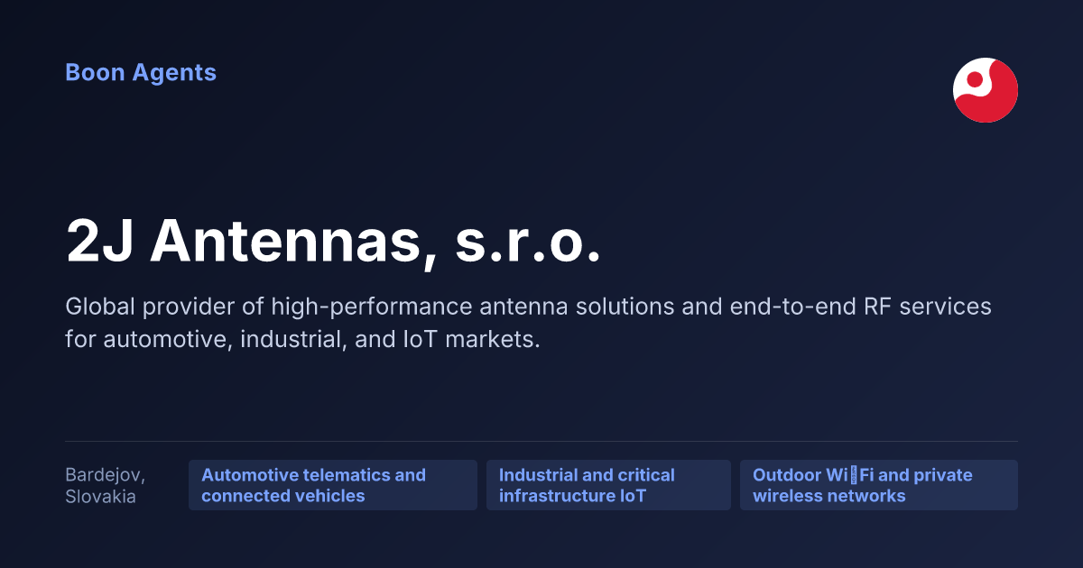 2J Antennas, s.r.o. — company overview