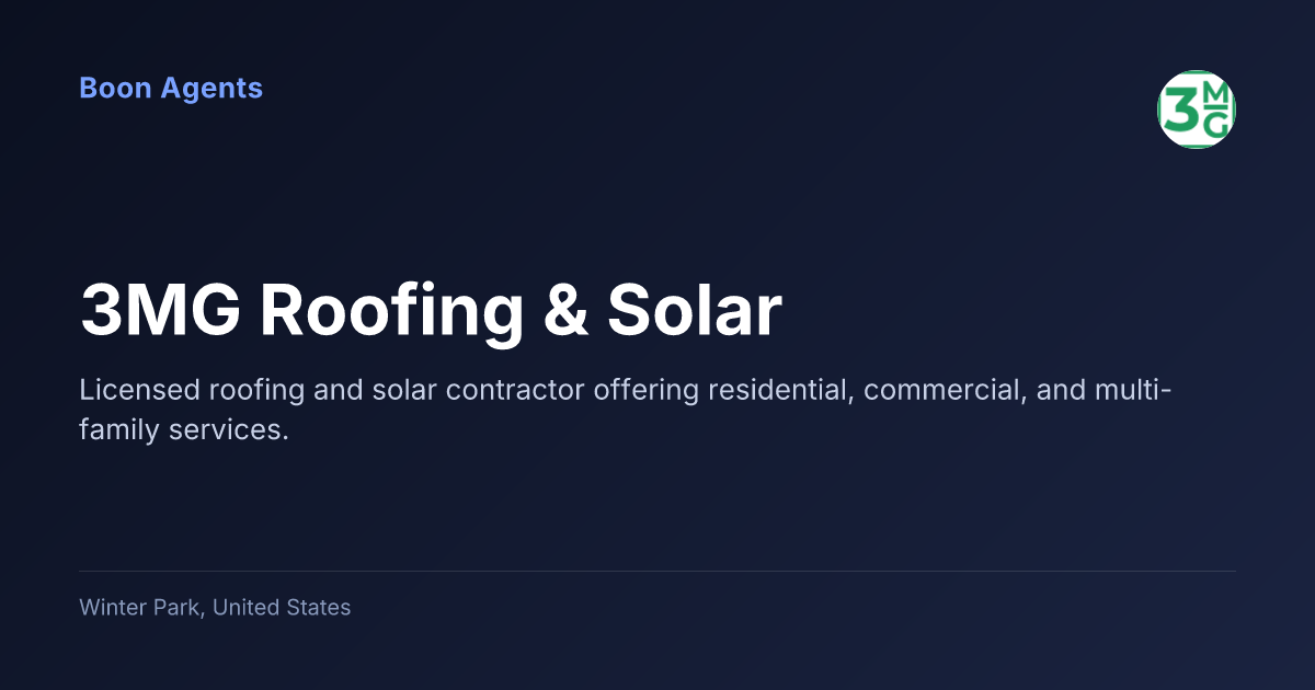 3MG Roofing & Solar — company overview