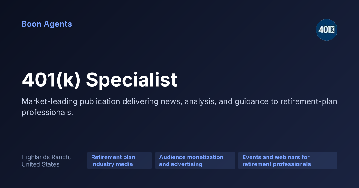 401(k) Specialist — company overview