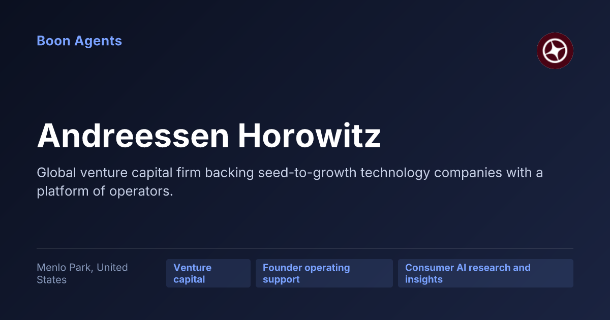 Andreessen Horowitz — company overview