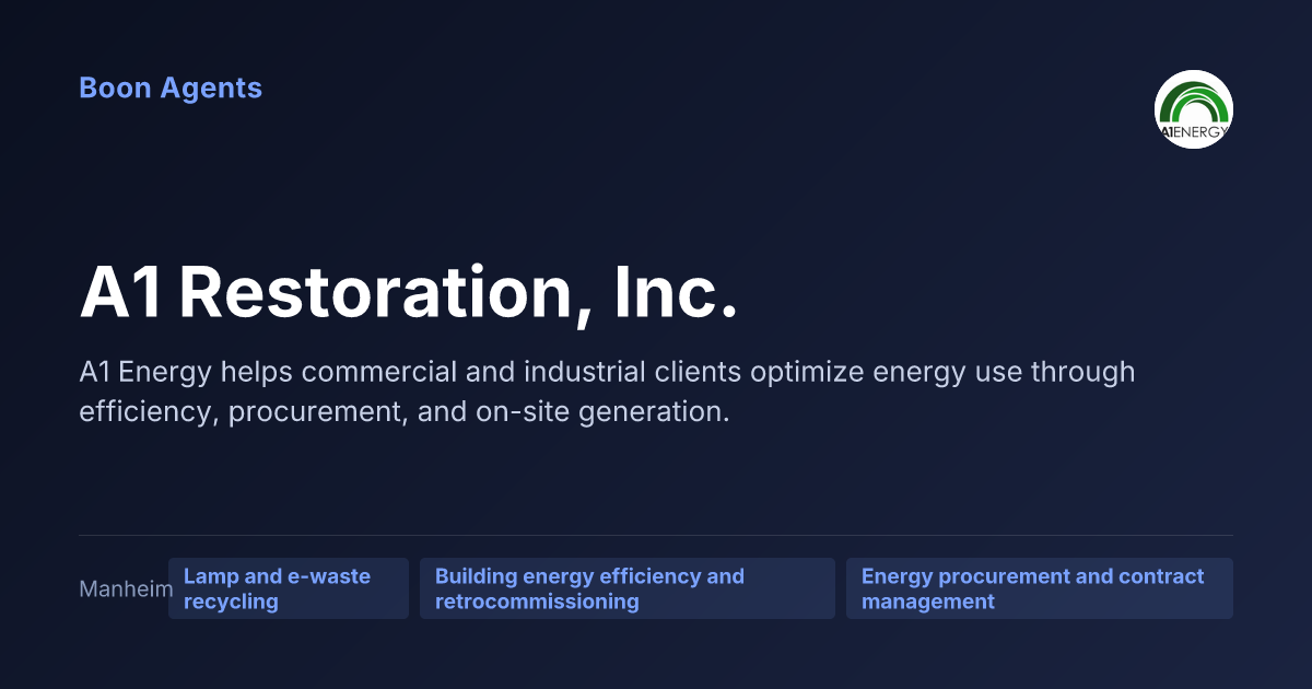 A1 Restoration, Inc. — company overview