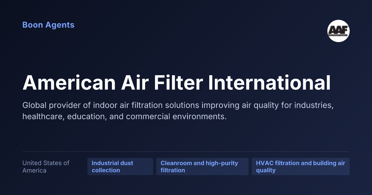 American Air Filter International — company overview