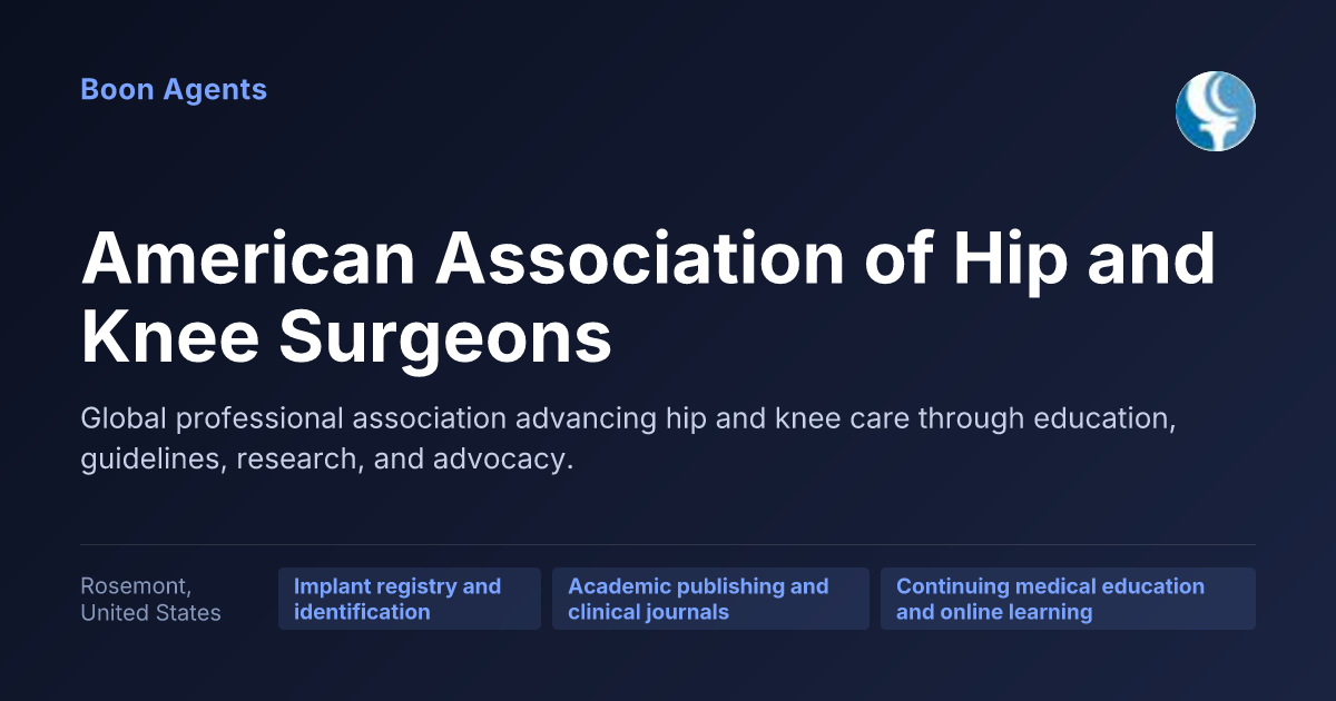 American Association of Hip and Knee Surgeons — company overview