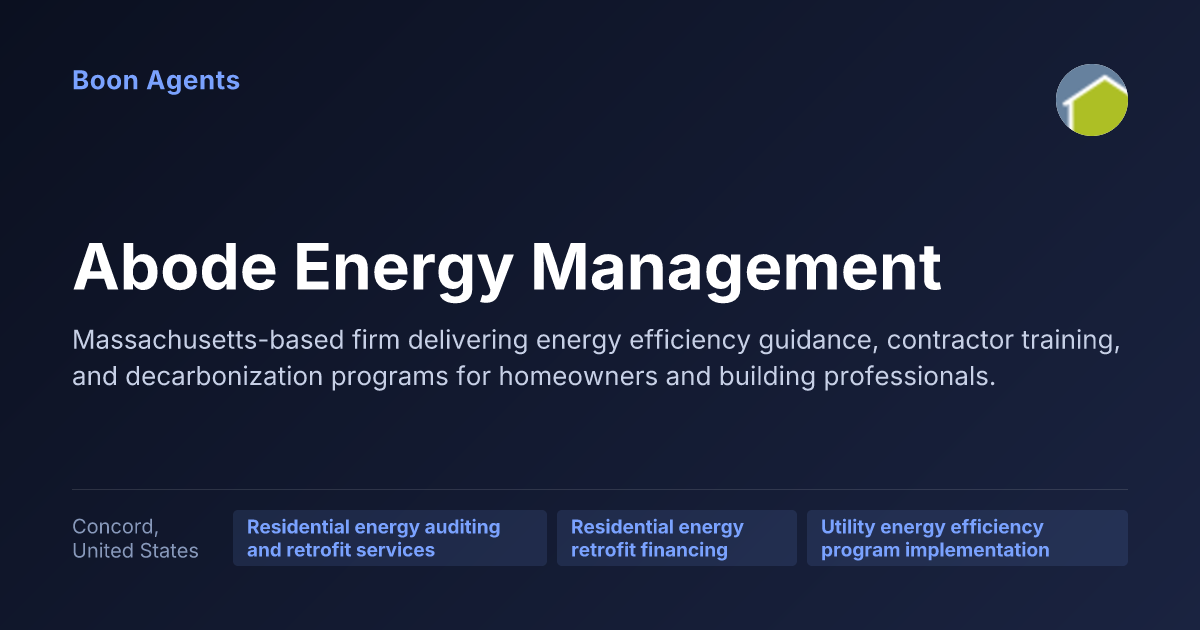 Abode Energy Management — company overview