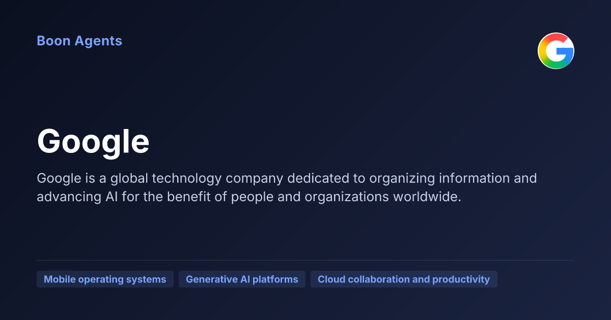 Google — company overview