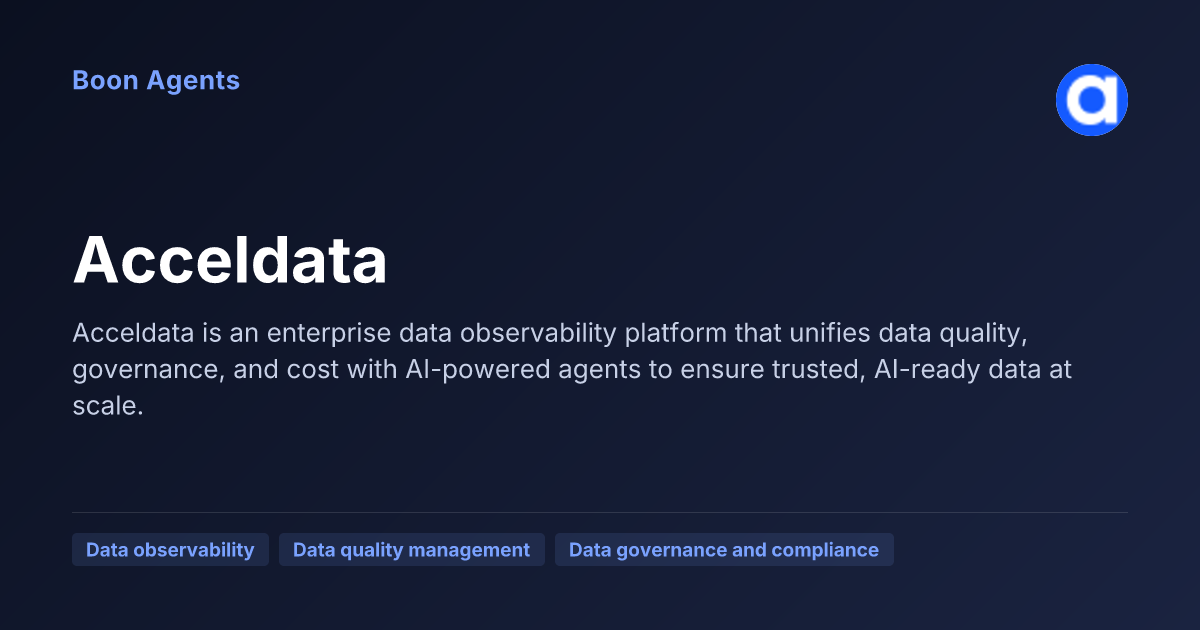 Acceldata — company overview