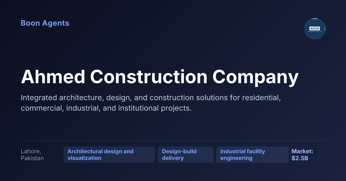 Ahmed Construction Company — company overview