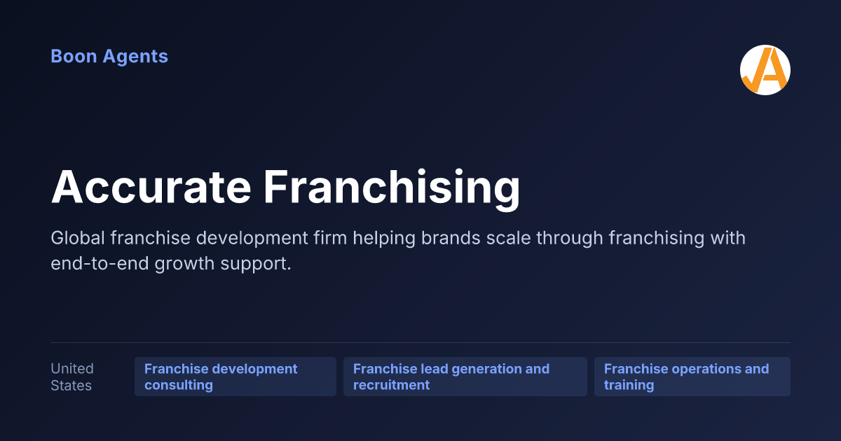 Accurate Franchising — company overview