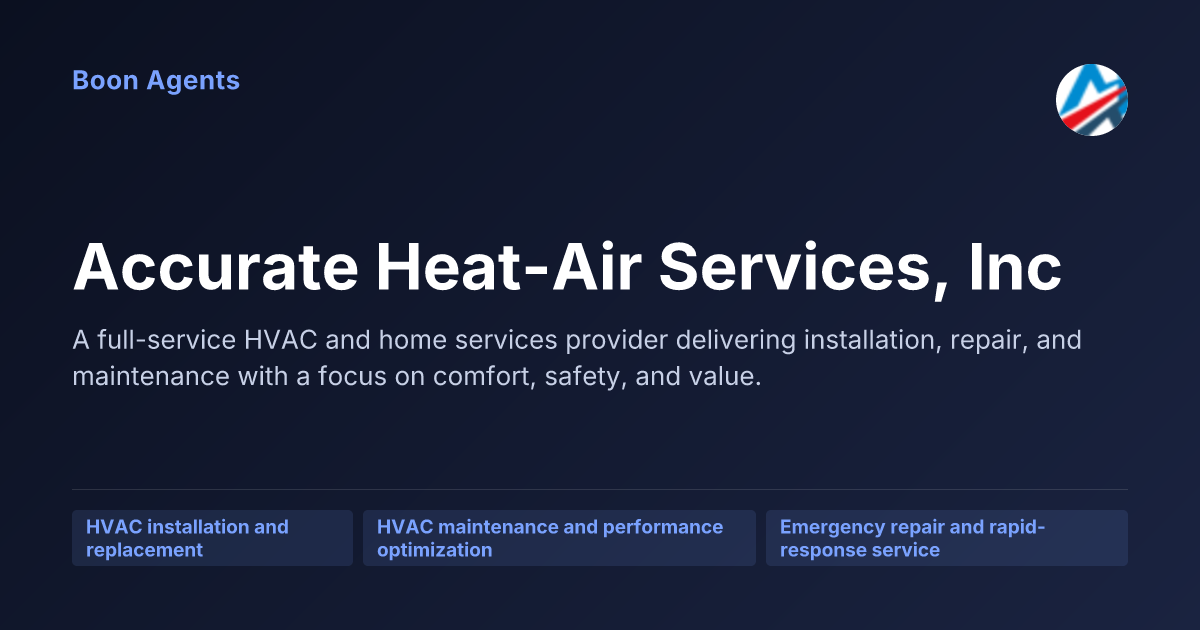 Accurate Heat-Air Services, Inc — company overview