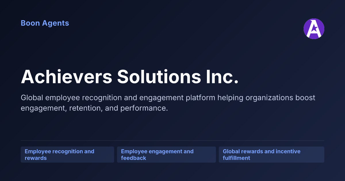 Achievers Solutions Inc. — company overview