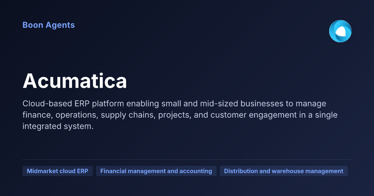 Acumatica — company overview