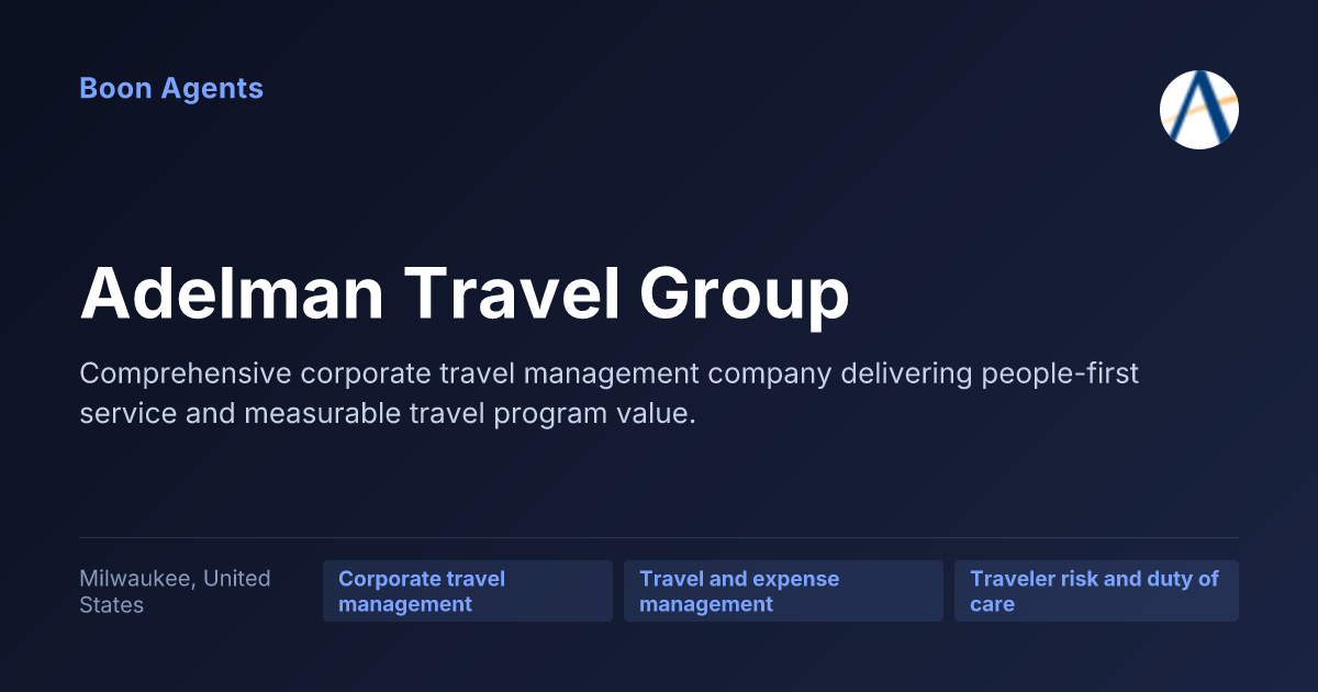Adelman Travel Group — company overview