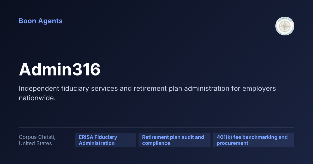 Admin316 — company overview