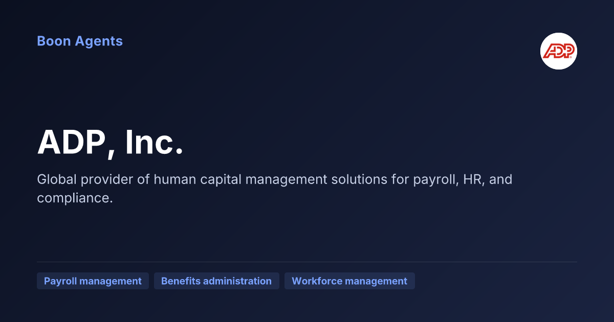 ADP, Inc. — company overview
