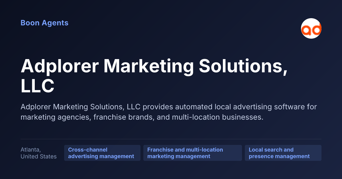 Adplorer Marketing Solutions, LLC — company overview