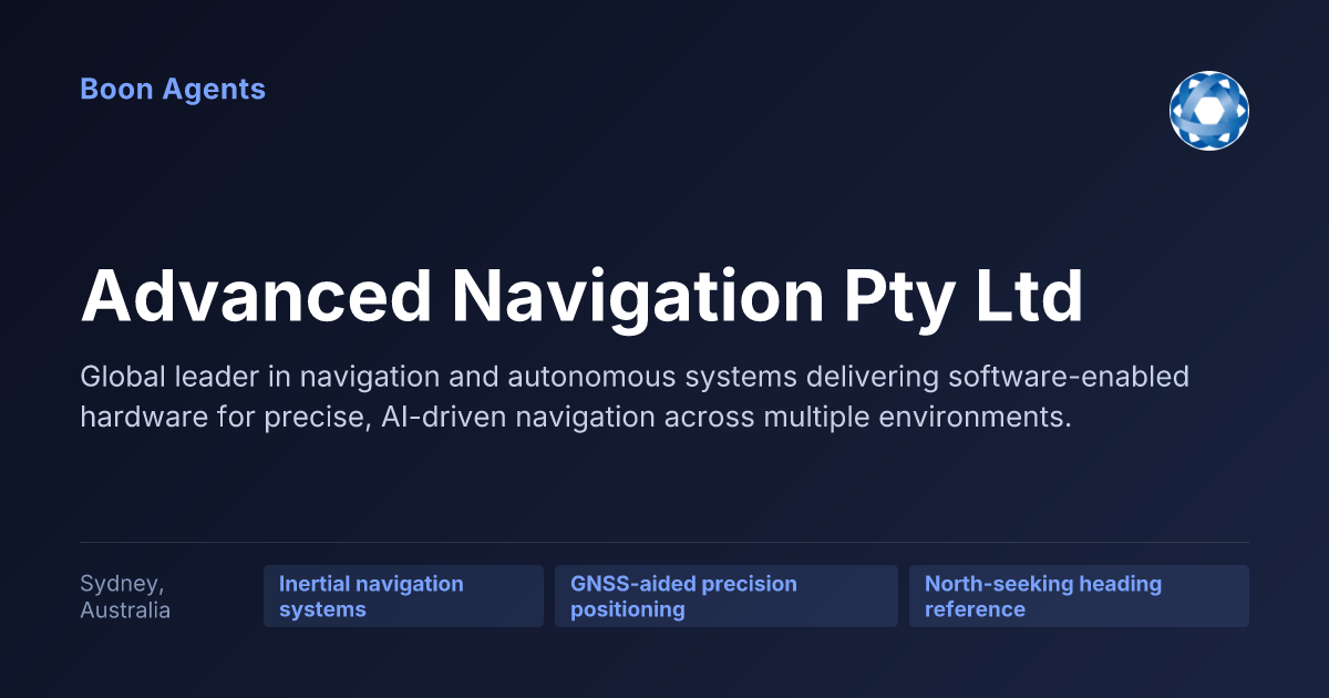 Advanced Navigation Pty Ltd — company overview