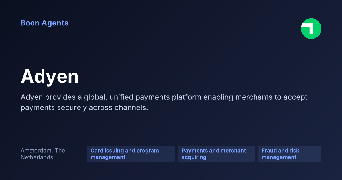 Adyen — company overview
