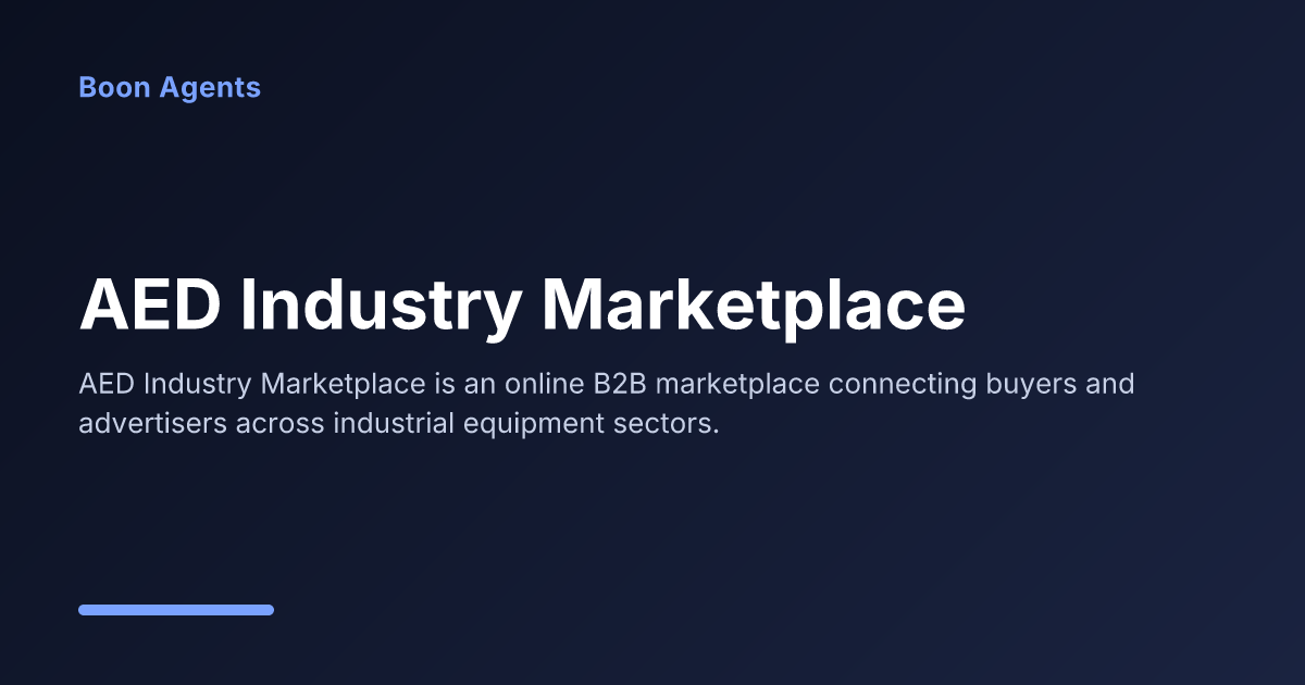 AED Industry Marketplace — company overview