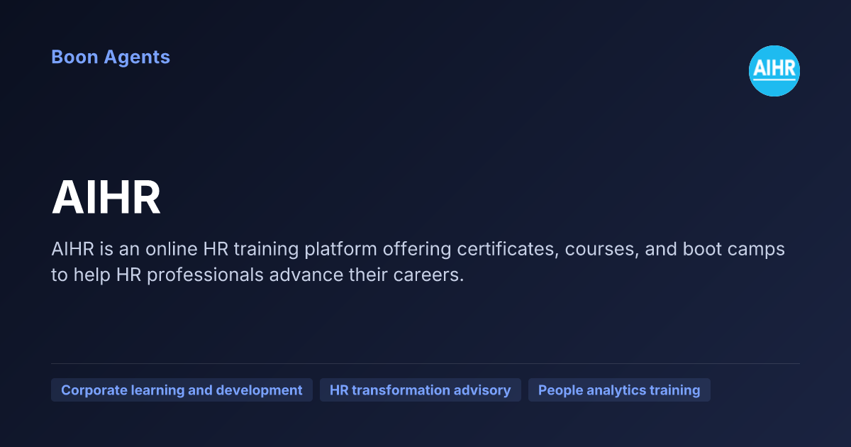 AIHR — company overview