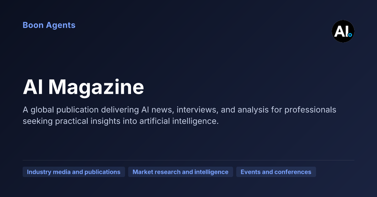 AI Magazine — company overview