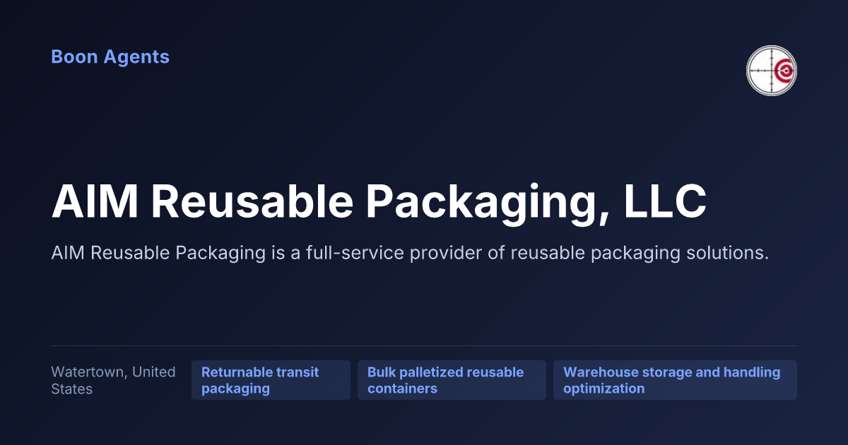 AIM Reusable Packaging, LLC — company overview