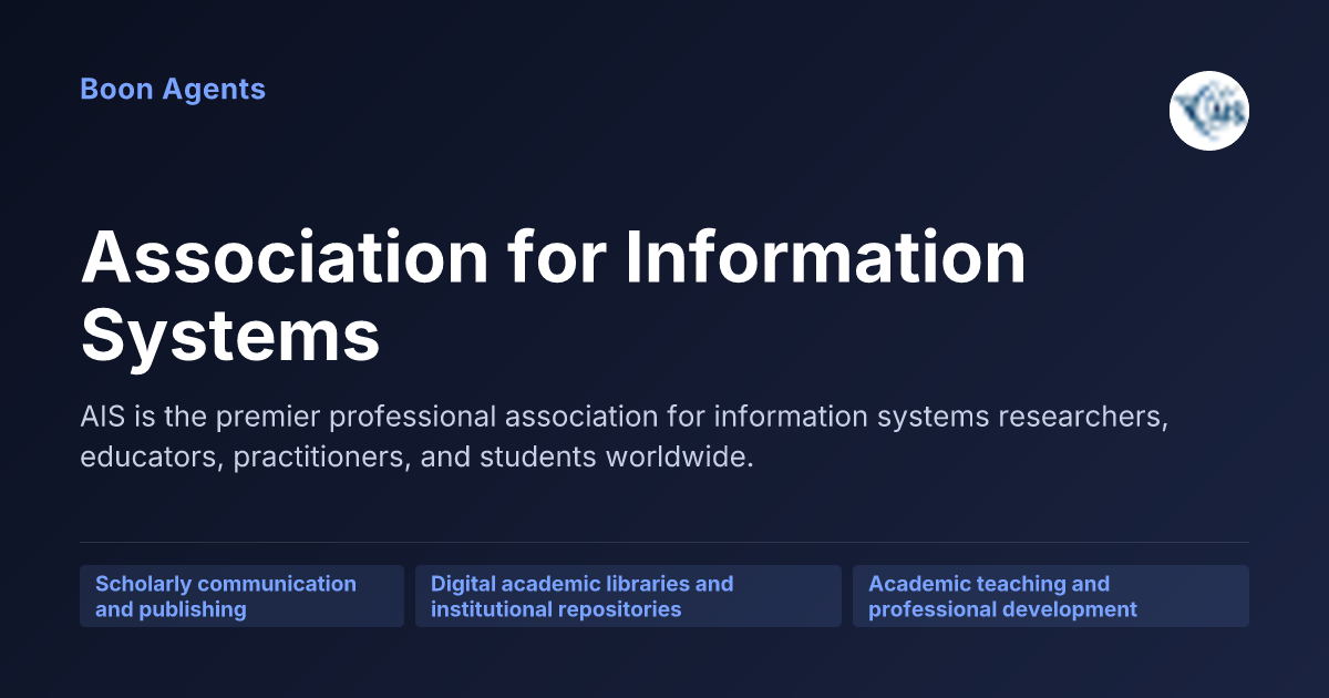 Association for Information Systems — company overview