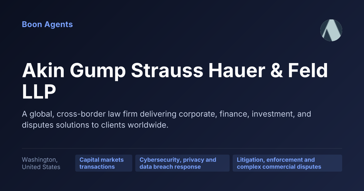 Akin Gump Strauss Hauer & Feld LLP — company overview