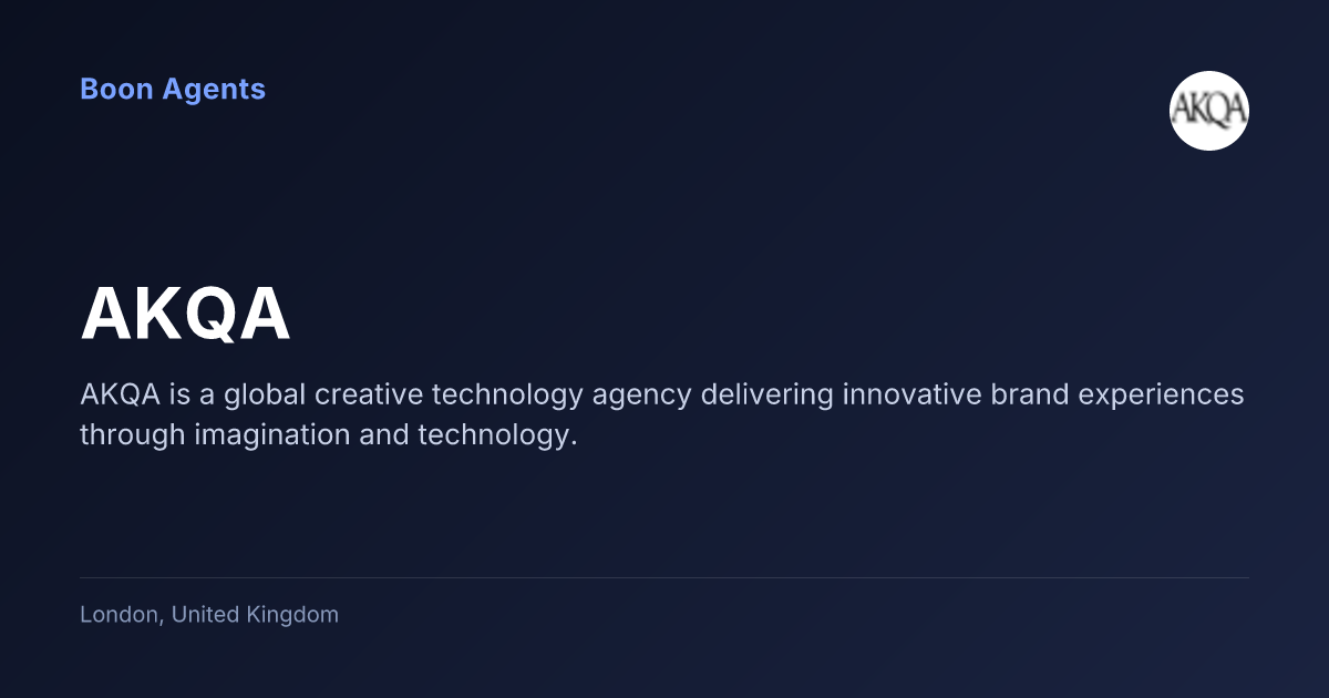 AKQA — company overview