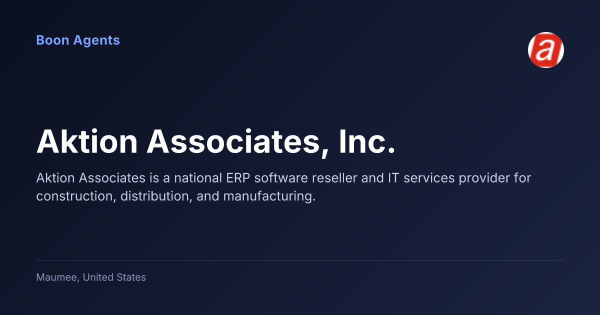 Aktion Associates, Inc. — company overview