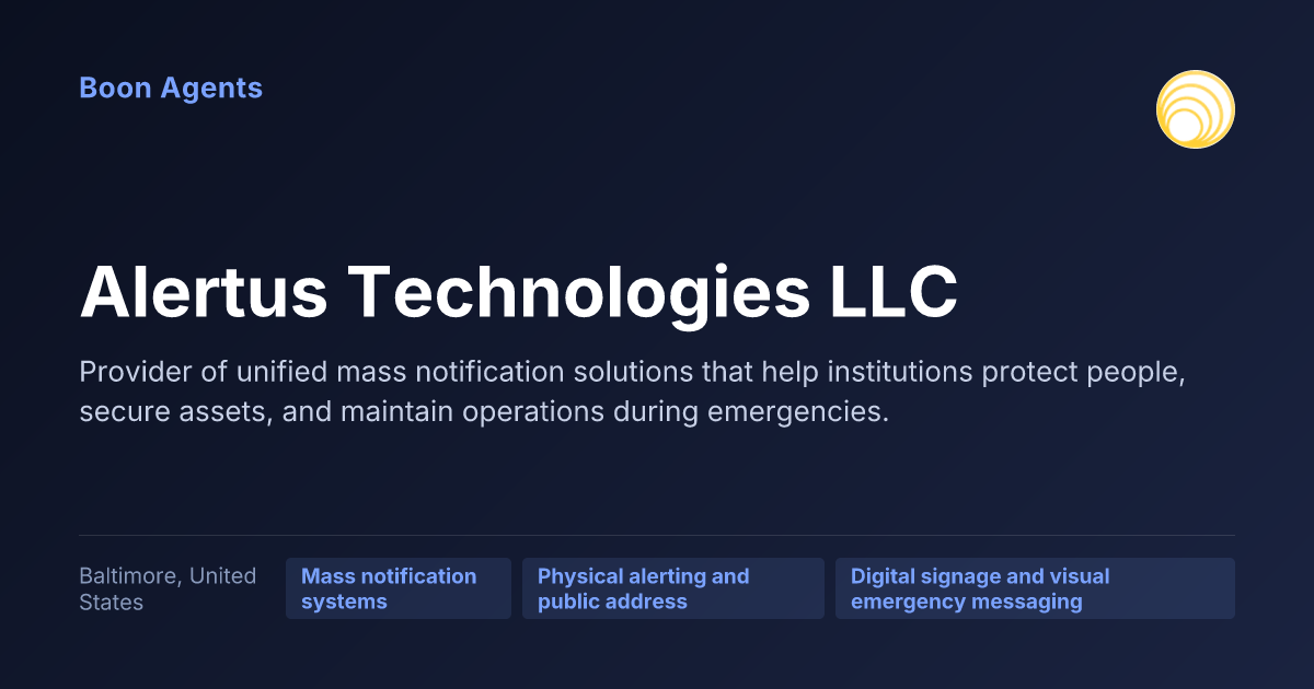 Alertus Technologies LLC — company overview