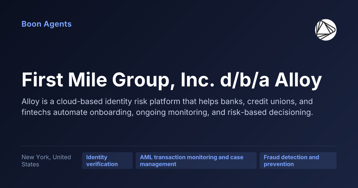 First Mile Group, Inc. d/b/a Alloy — company overview