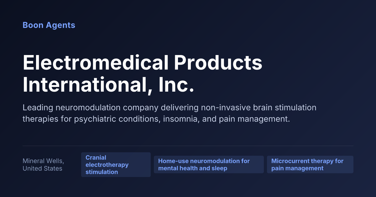 Electromedical Products International, Inc. — company overview