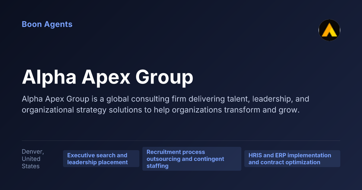 Alpha Apex Group — company overview