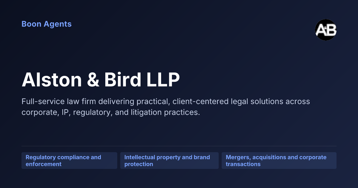 Alston & Bird LLP — company overview