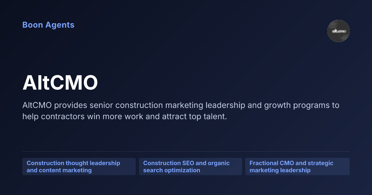 AltCMO — company overview