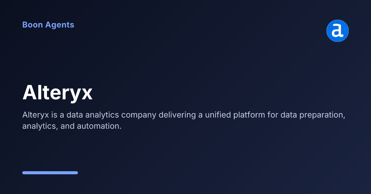 Alteryx — company overview