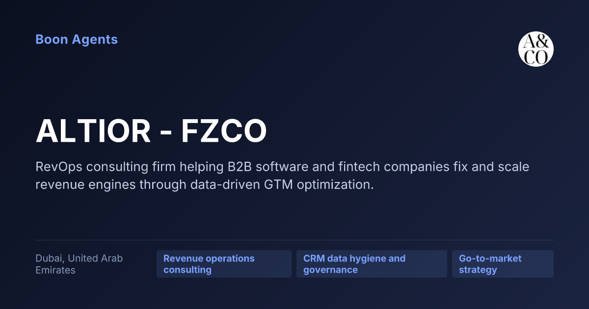 ALTIOR - FZCO — company overview