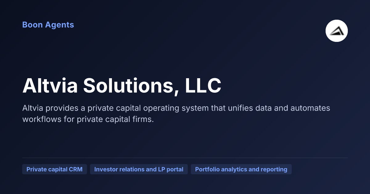 Altvia Solutions, LLC — company overview