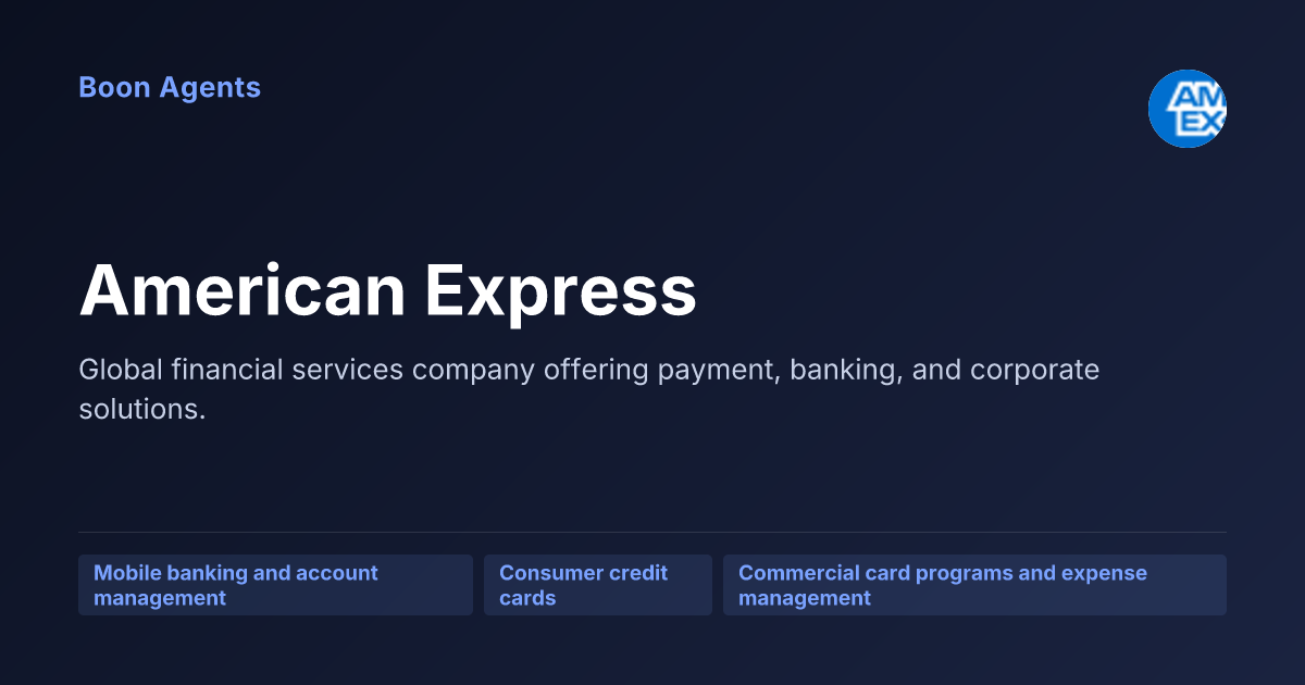 American Express — company overview