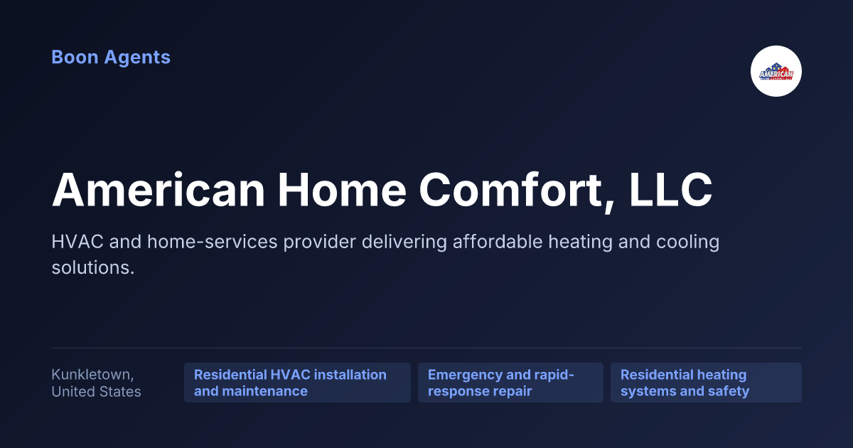 American Home Comfort, LLC — company overview