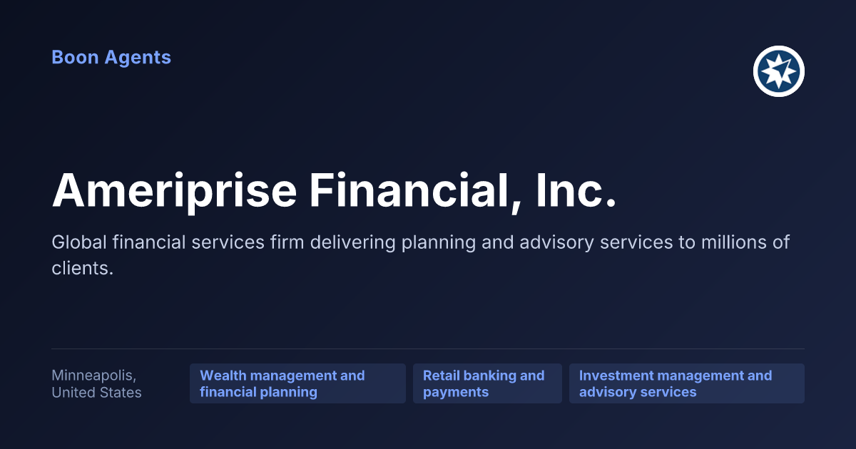 Ameriprise Financial, Inc. — company overview