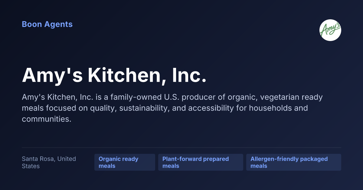 Amy's Kitchen, Inc. — company overview