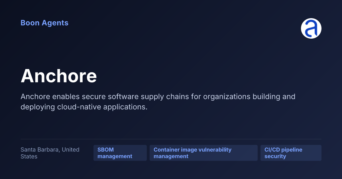 Anchore — company overview