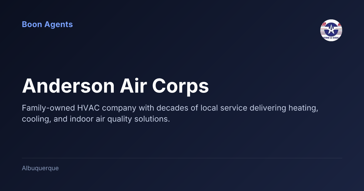 Anderson Air Corps — company overview