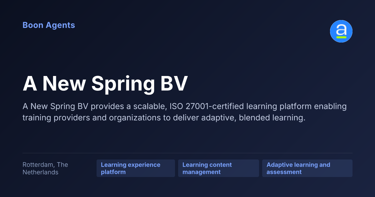 A New Spring BV — company overview