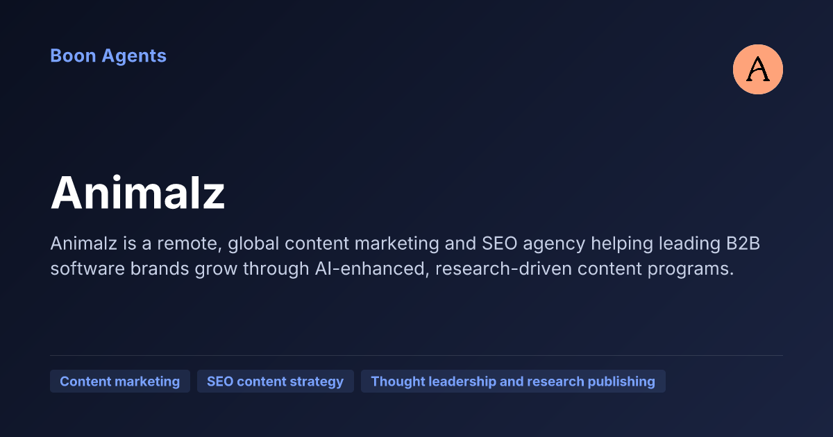 Animalz — company overview