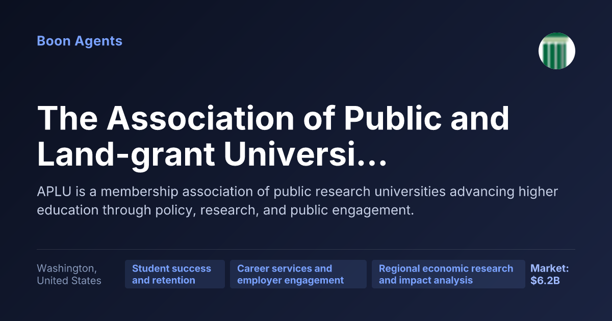 The Association of Public and Land-grant Universities — company overview