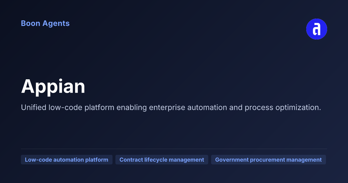 Appian — company overview