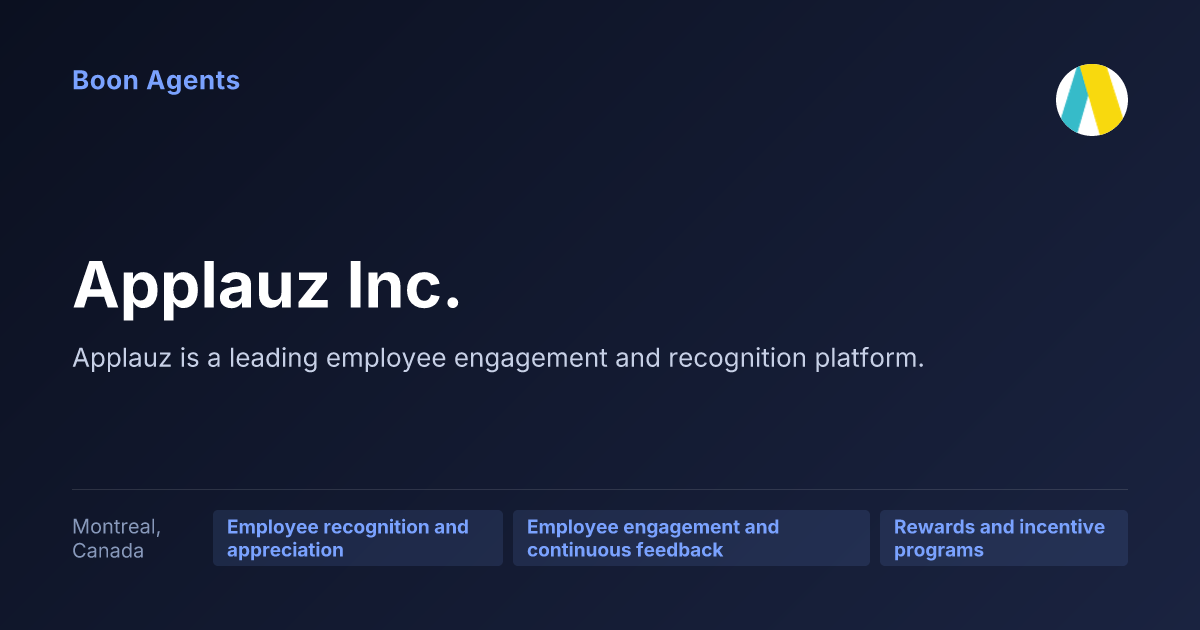 Applauz Inc. — company overview